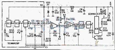 輸液監(jiān)護(hù)報(bào)警2200UF 10V電路設(shè)計(jì)方案