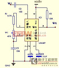 LM567通用音調(diào)譯碼器集成電路事情道理及應(yīng)用